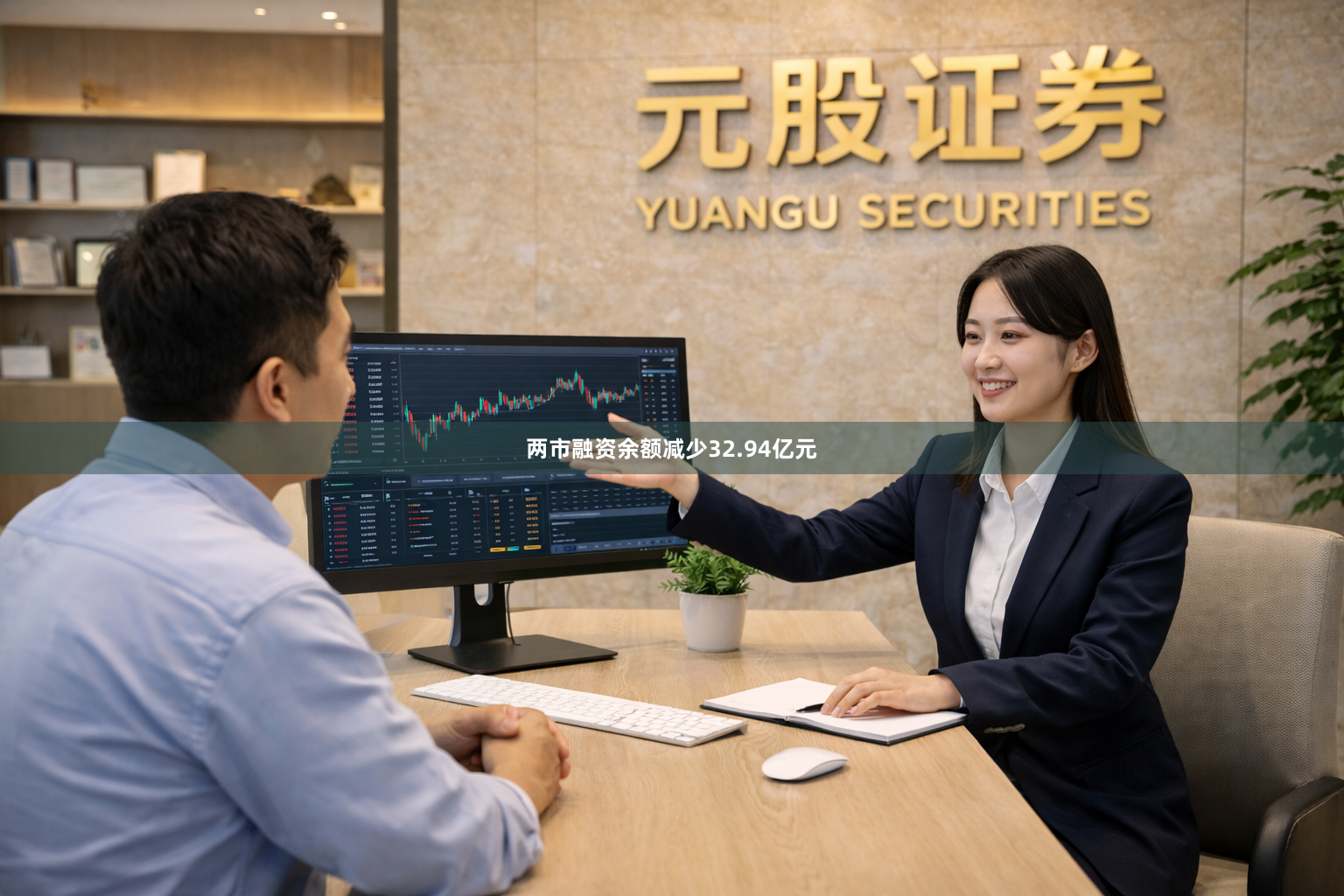 两市融资余额减少32.94亿元