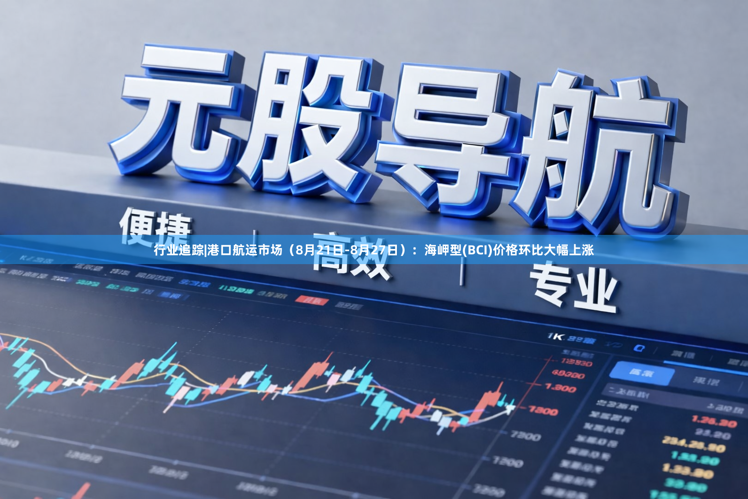 行业追踪|港口航运市场（8月21日-8月27日）：海岬型(BCI)价格环比大幅上涨