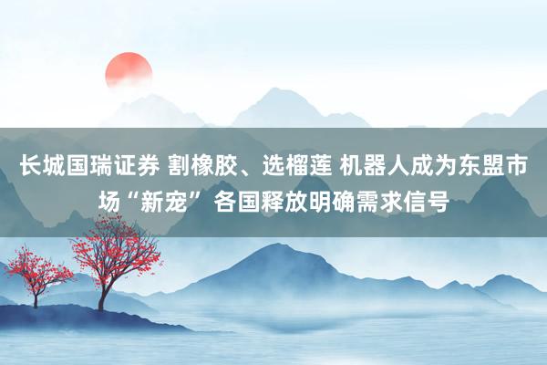 长城国瑞证券 割橡胶、选榴莲 机器人成为东盟市场“新宠” 各国释放明确需求信号